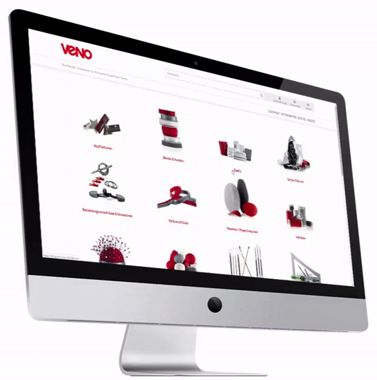VENO Onlineshop - Funktionen