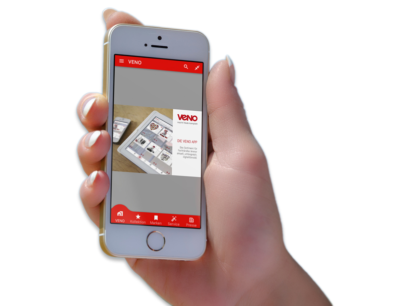 VENO App als Mobilansicht