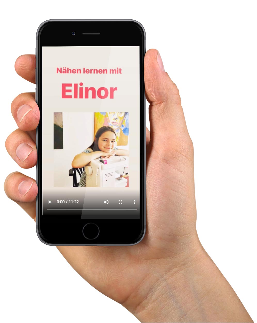 IGTV MockUp - Nähen lernen mit Elinor